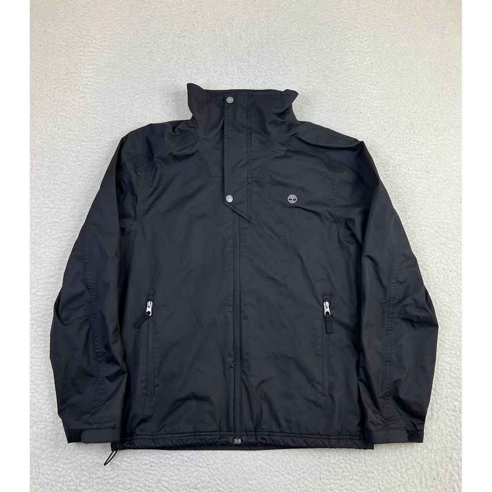 Timberland Mens Waterproof Windbreaker Fleece Lined‎ Jacket Black TB0A1COT M